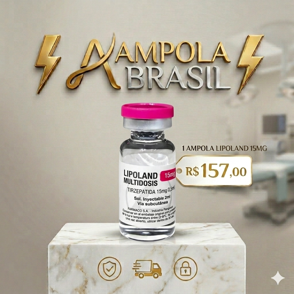 OFERTA Tirzepatida Lipoland 15MG / 0.5ML - 1 ampola