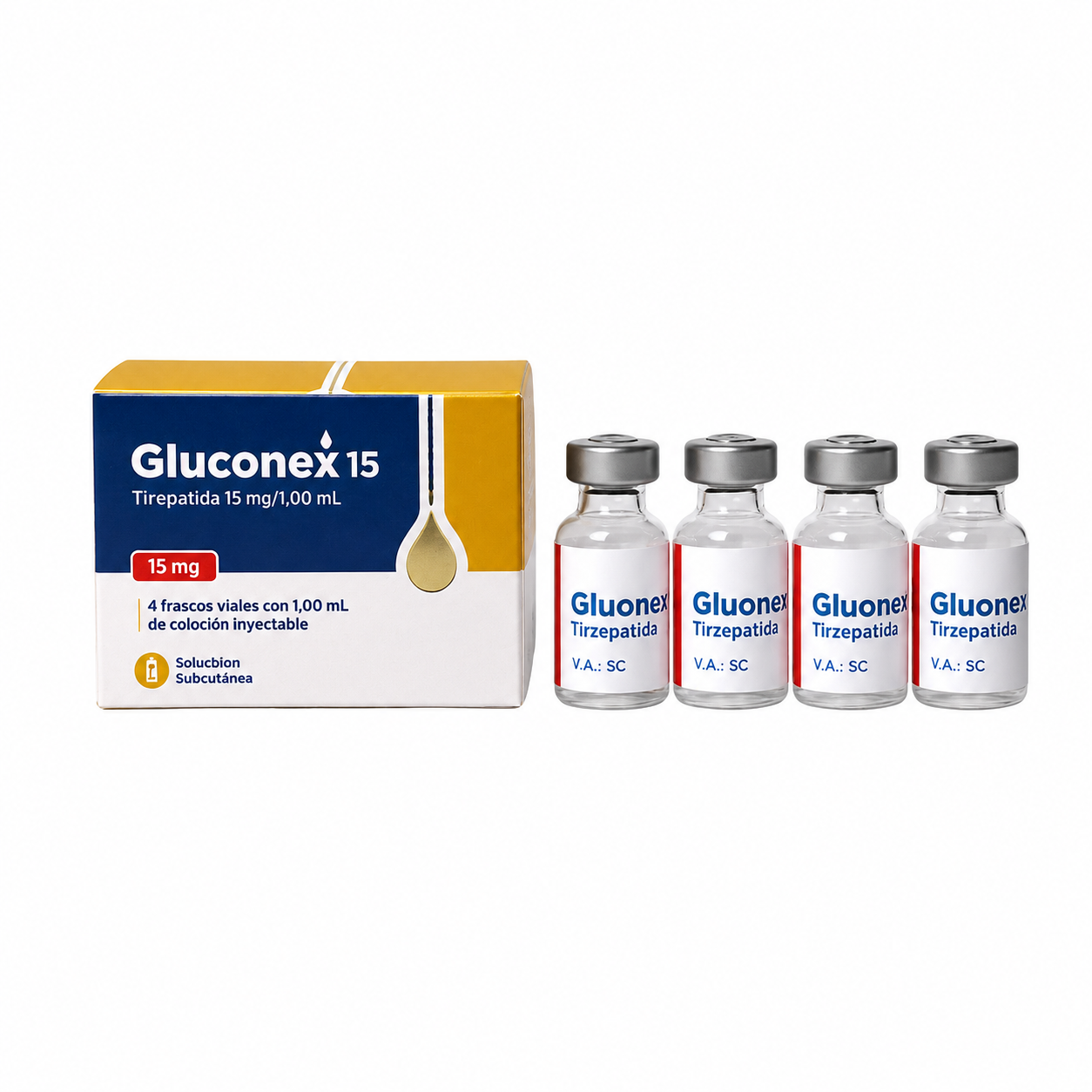 Caixa Glucomex 15 mg 4 ampolas 